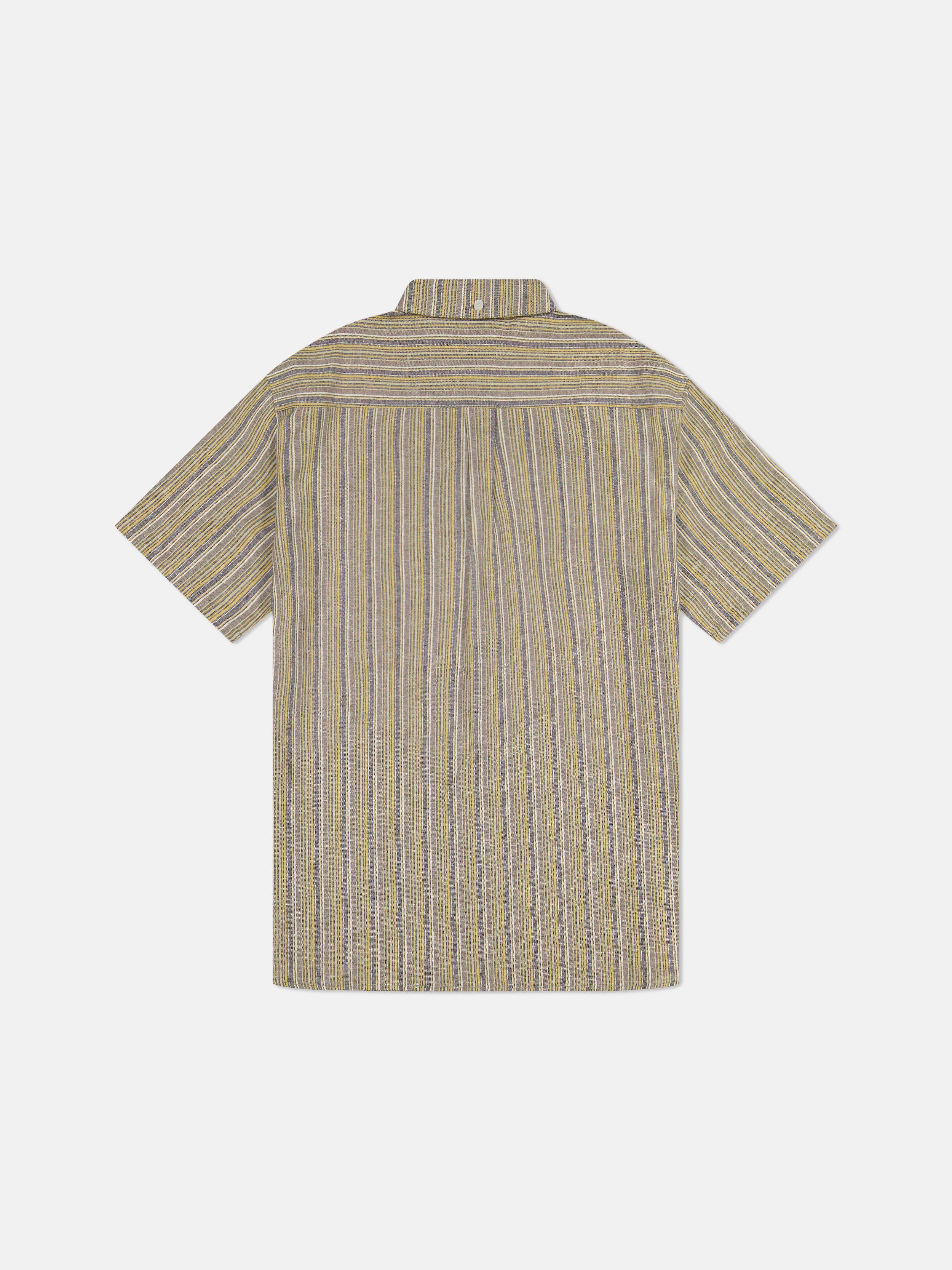 ODEN S/S SHIRT YARN-DYE MINI VERTICAL STRIPE - Image 3