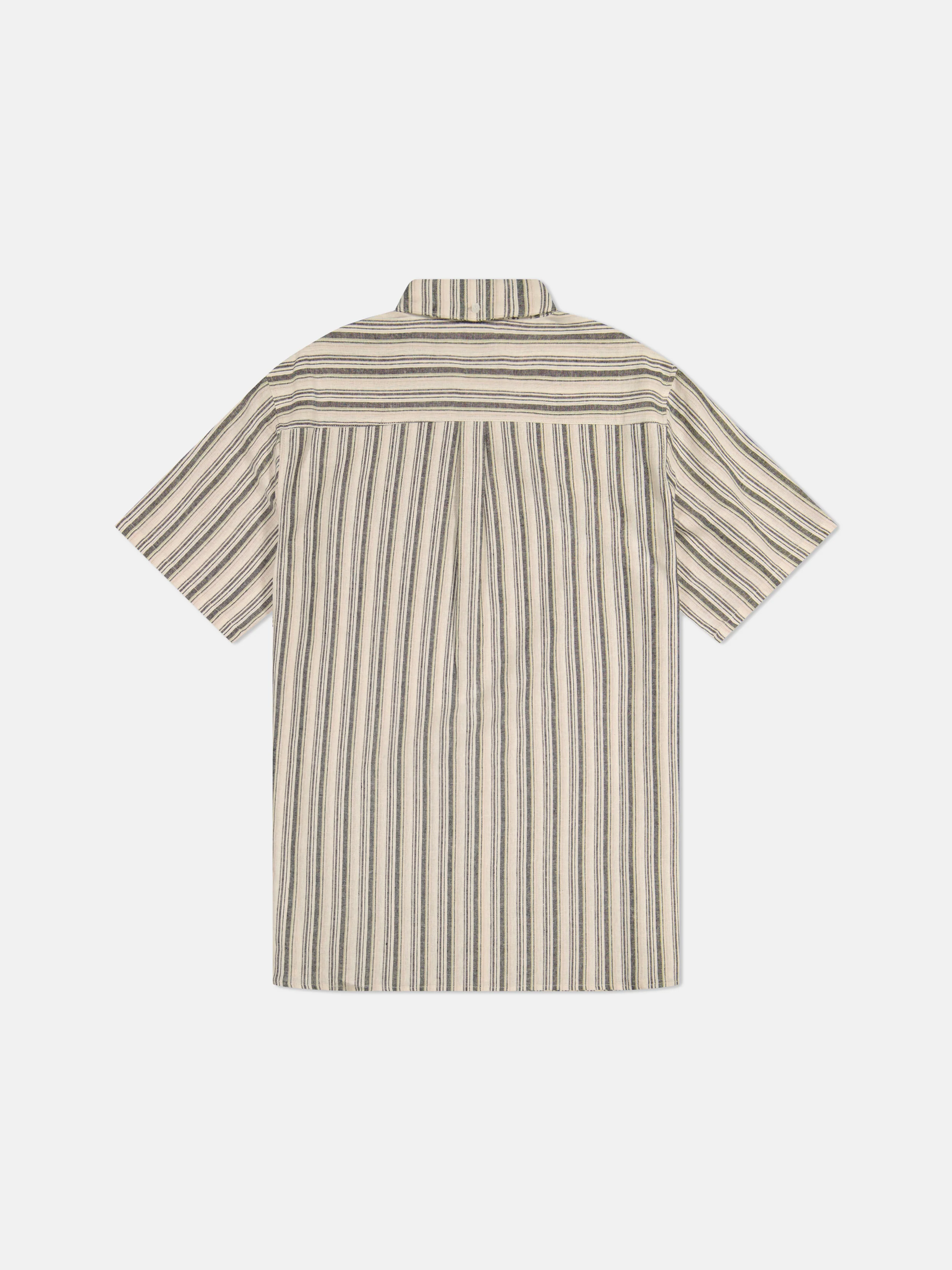 ODEN S/S SHIRT YARN-DYE MINI VERTICAL STRIPE - Image 2