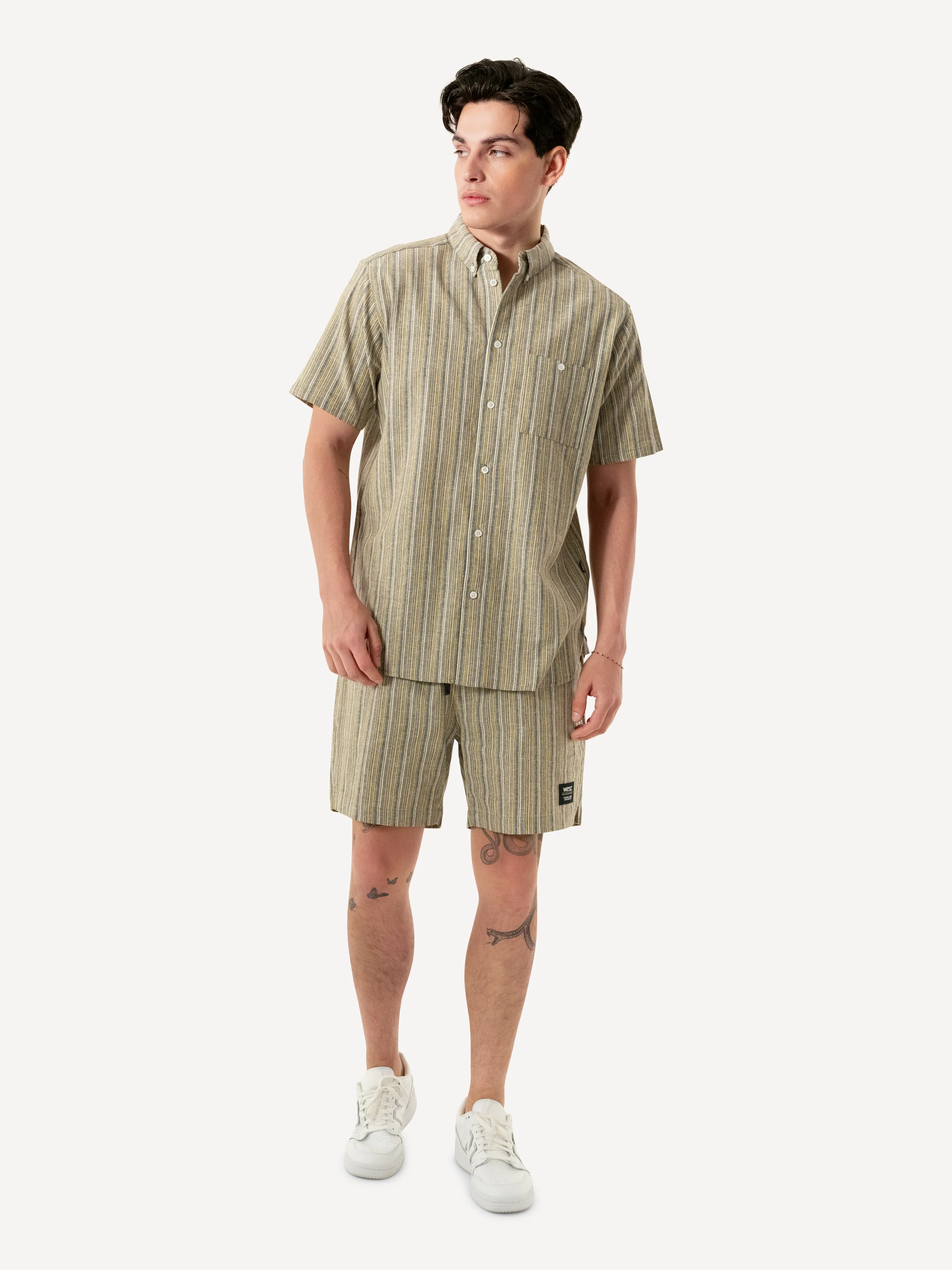 AUSTIN SHORTS YARN-DYE MINI VERTICAL STRIPES - Image 2