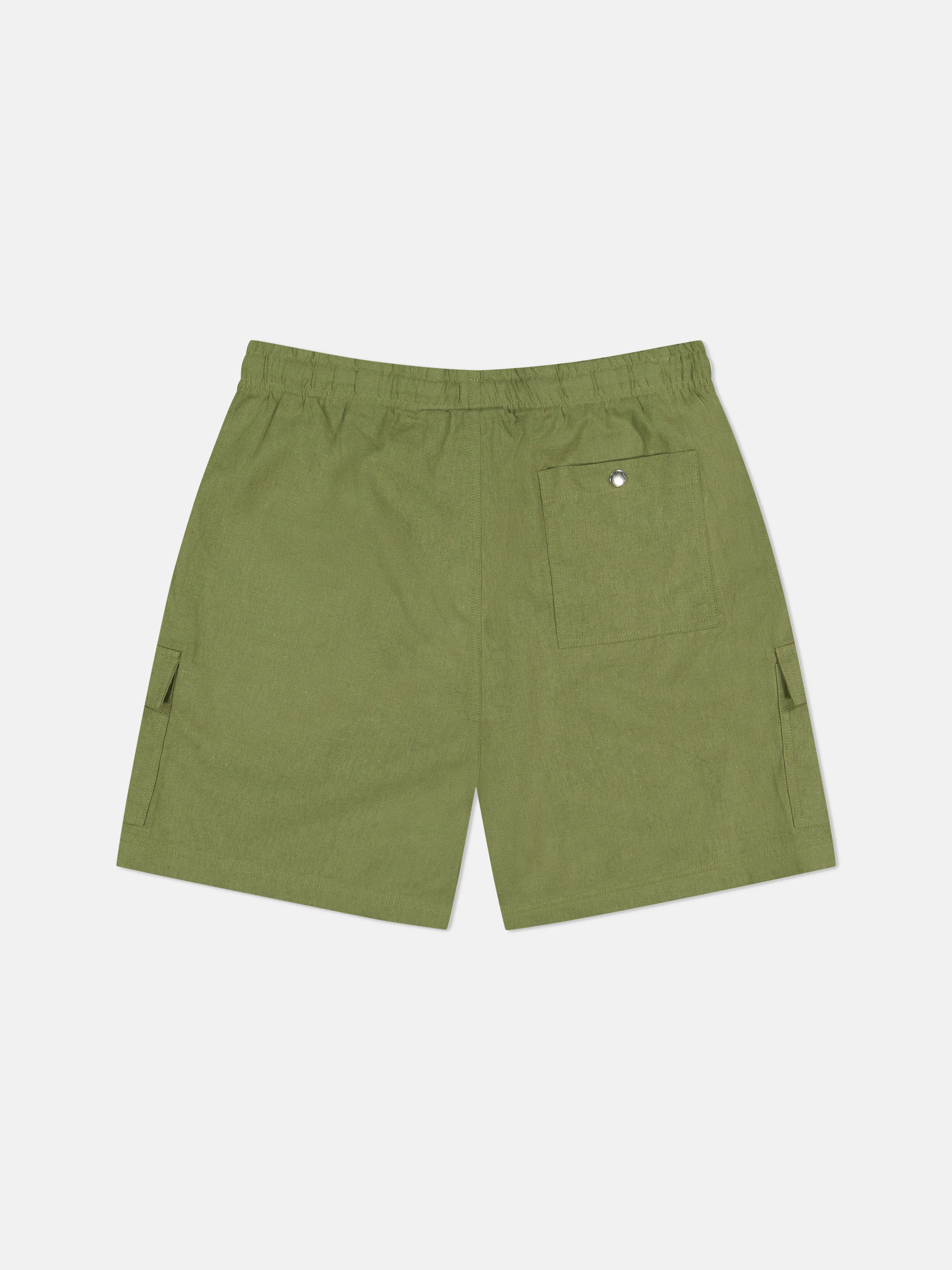 LINEN UTILITY CARGO SHORTS - Image 3