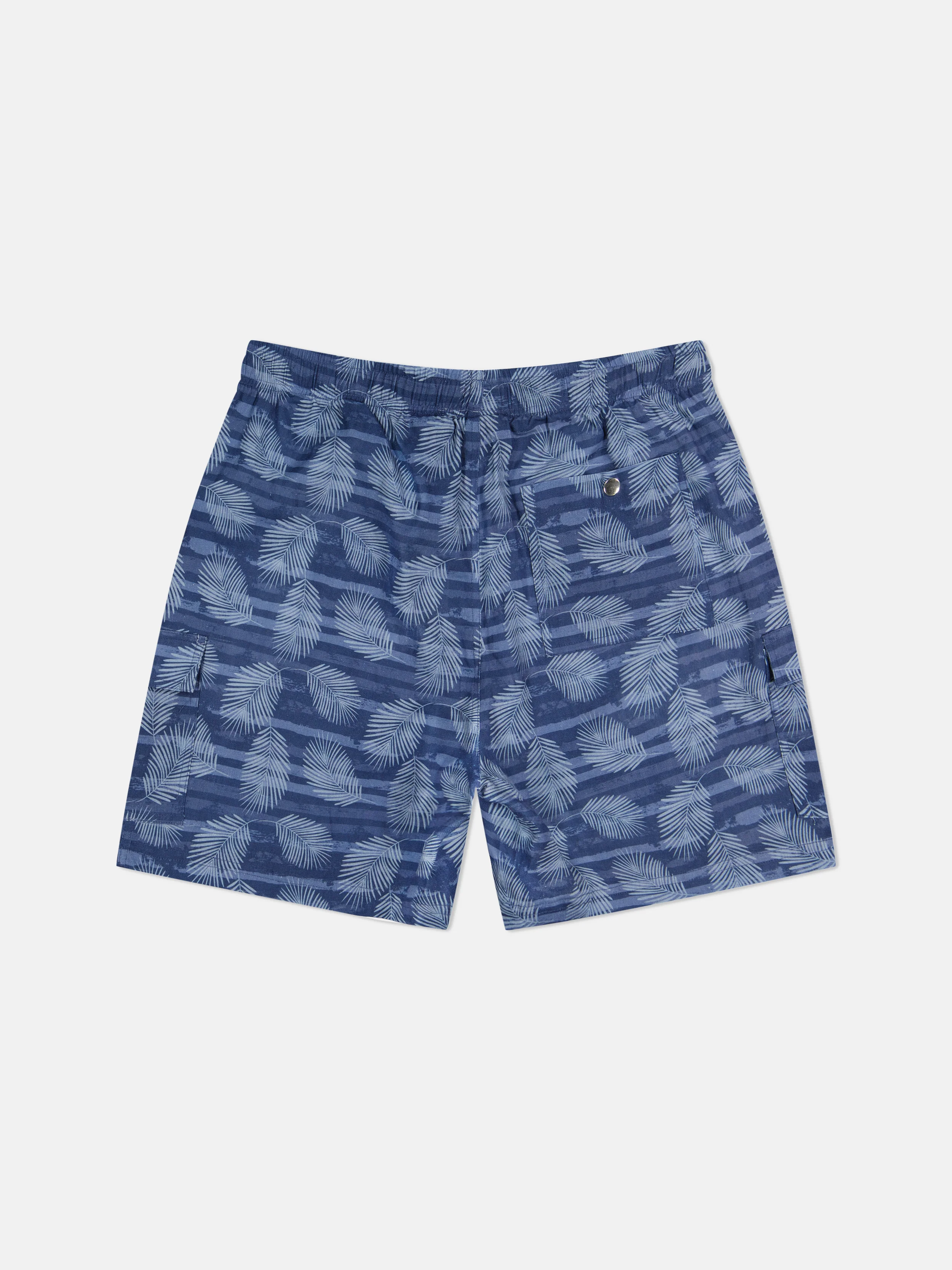 LINEN UTILITY CARGO SHORTS BAMBOO AOP - Image 3