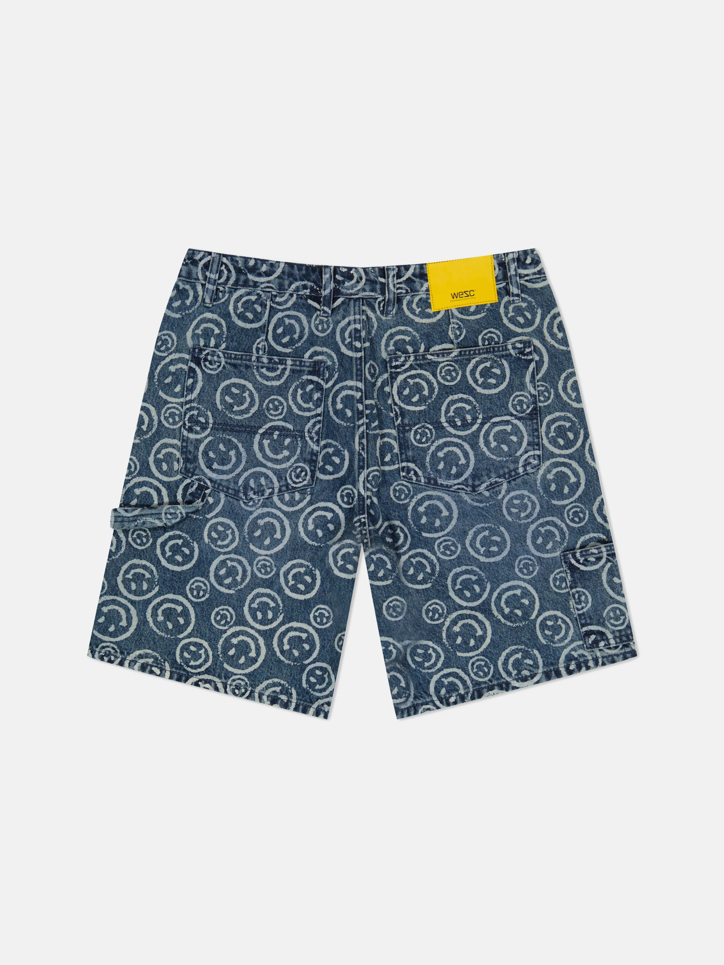 DENIM CARPENTER SHORTS SMILEY AOP - Image 3